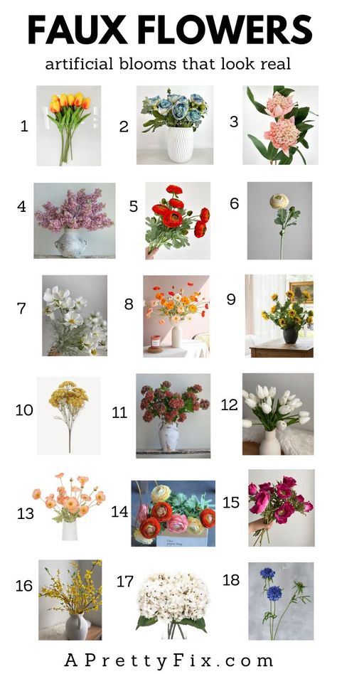 This blog post includes faux floral styling tips and a round-up with a selection of faux flowers that look realistic and are made to last. When it comes to finding and styling faux flowers, there's a world of creativity waiting to be explored. #realisticfauxflowers #artificialflowers #naturallookingfaux #OnlineFloralFinds #FauxBloomsOnline Wall Art Clay, Flower Styling, Yarn Macrame, Clay Painting, Floral Styling, Faux Leaf, Faux Floral Arrangement, Faux Flower Arrangements, Weaving Yarn