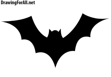 Bat Pictures Drawing, How To Draw A Bat Easy, How To Draw A Bat, Simple Bat Drawing, Drawing A Bat, Halloween Bat Drawing, Halloween Easy Drawings, Easy Bat Drawing, Bat Drawing Easy