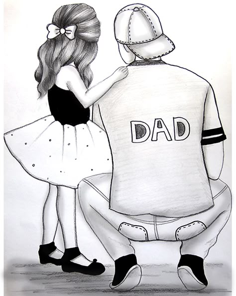 How to draw a father and daughter || Pencil drawing tutorial || Father and daughter Drawing,#Drawing #Easydrawing #Pencildrawing Father And Daughter Drawing, Father's Day Drawings, Father's Day Drawing, Dad Drawing, Easy Pencil Drawings, Drawing Dragon, Pencil Sketches Easy, Father Art, Fathers Day Art