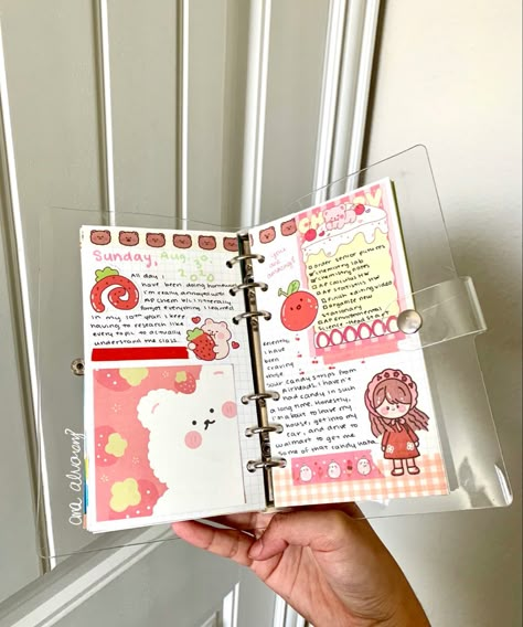 make sure to follow me on pinterest! 6 Ring Binder, Binder Journals, A6 Binder, Red Theme, Anime Journal, Bullet Journal Aesthetic, Bullet Journal Diy, Art Journal Therapy, Bullet Journal Notebook