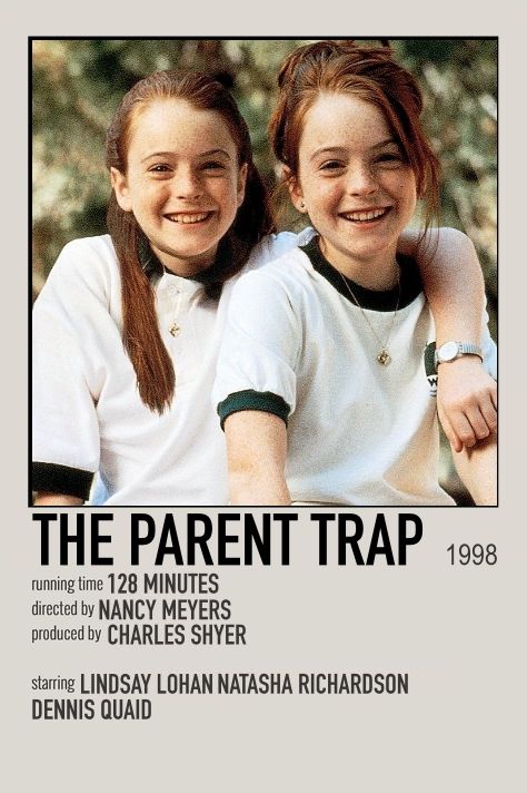 Parent Trap Movie, Trapped Movie, The Parent Trap, Movies To Watch Teenagers, Filmy Vintage, Film Netflix, Movie Card, Buku Harry Potter, Iconic Movie Posters