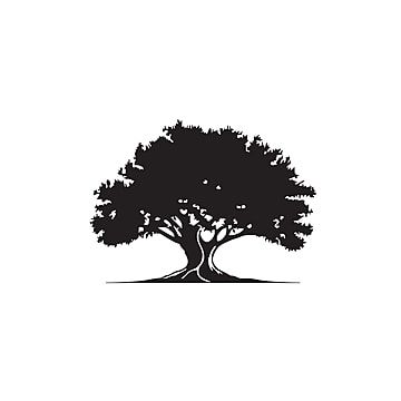 Tree Illustration Design, Growth Background, Natural Symbol, Business Bio, Oak Tree Logo, Trees Logo, Oak Logo, Oak Tree Silhouette, Tree Of Life Logo