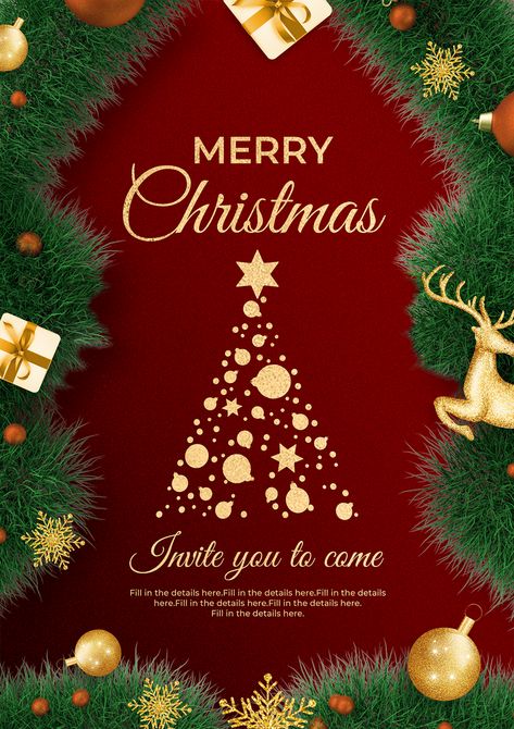 Christmas Emailer Design, Chrismast Poster, Pikbest Graphic Design Templates, Xmas Poster Design, Poster Noel, Christmas Poster Design Ideas, New Year Poster Design, Chemistry Poster, Merry Christmas Wish