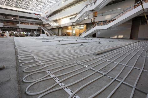 What is Radiant Heat? A Closer Look at the Types and Benefits Hydronic Radiant Floor Heating, Radiant Heating System, Floor Heating Systems, Thermal Mass, Air Photo, Radiant Floor Heating, Radiant Floor, Thermal Comfort, Solar Heating