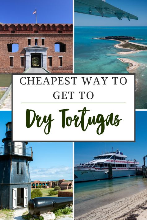 What's the cheapest way to get to Dry Tortugas National Park? Take the ferry on a day trip to Dry Tortugas. You can snorkel, explore Fort Jefferson, enjoy birdwatching, have a picnic on the beach, or just relax in the sun. A day trip to Dry Tortugas is the perfect way to spend a day while in Key West, and the cheapest way to get to Dry Tortugas is by taking the ferry. Fort Jefferson Dry Tortugas, Dry Tortugas National Park Key West, Florida Keys Road Trip, Southern Road Trips, Picnic On The Beach, National Park Trip, National Park Itinerary, Dry Tortugas National Park, Dry Tortugas