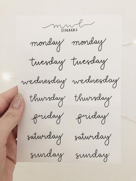 Bullet Journal Supplies, Bullet Journal Minimalist, Digital Bullet Journal, Hand Lettering Worksheet, Bullet Journal Font, Week Planner, Bullet Journal Cover Ideas, Journal Fonts, Bullet Journal Mood