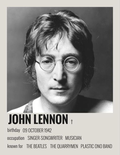 John Lennon Jhon Lennon, Plastic Ono Band, The Quarrymen, Music Cards, I Am The Walrus, Imagine John Lennon, John Lennon Beatles, Norwegian Wood, Beatles Art