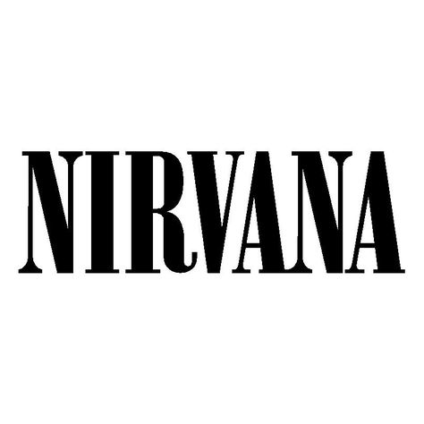 Nirvana band logo Nirvana Logo Tattoo, Nirvana Font, Logo Nirvana, Nirvana Tattoo, Nirvana Logo, Nirvana Band, Rock Band Logos, Kurt Cobain Nirvana, Overlays Transparent