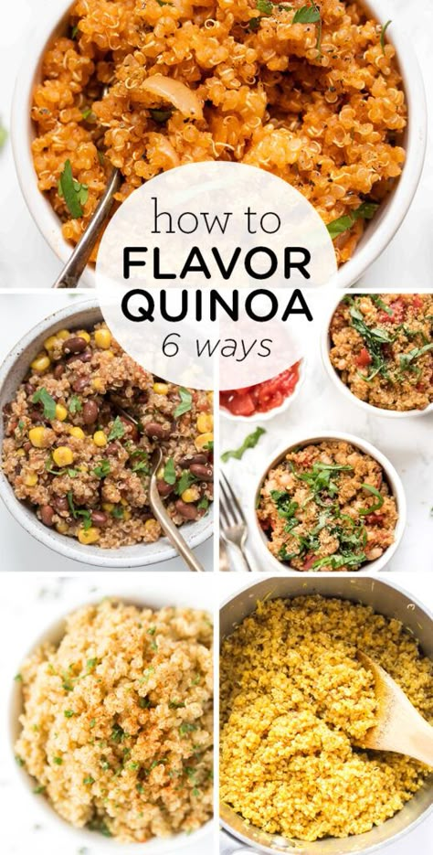 Quinoa Flavoring, Turmeric Quinoa Recipe, Quinoa Garbanzo Recipes, Flavor Quinoa Recipes, Quinoa Flavoring Recipes, Quinoa Lunch Recipes Chicken, Quinoa Spanish Rice, Best Way To Cook Quinoa, Quinoa And Rice Recipes