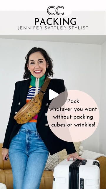 Jennifer Sattler STYLIST on Instagram: "Save this video so you can remember how to pack whatever you want without packing cubes or wrinkles for your next big trip. 

Comment links for my full proof, travel outfit formula and follow here on Instagram to see what’s in my suitcase this week during my life Styling session from coffee in my closet LIVE from Texas .

#Packing #travel #ltkcon #ltkcreators #packingtips #packingvideo" Pack Suitcase Hacks, Packing A Suitcase Hacks, Suitcase Hacks, Vegas In December, Pack Suitcase, Packing A Suitcase, Suitcase Packing Tips, An Organized Home, No Wrinkles