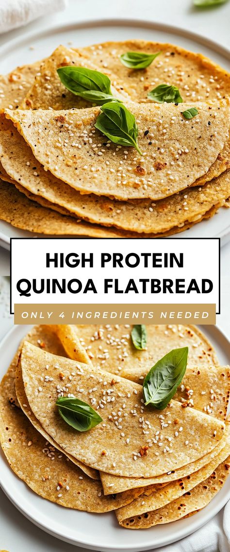 Image for High Protein Quinoa Flatbread Easy Healthy Meals Quinoa, Best Quinoa Recipes Dinners, Quinoa Cheese Recipes, Quinoa Protein Recipes, Daniel Fast Quinoa Recipes, Low Fodmap Quinoa Recipes, White Quinoa Recipes, Sweet Quinoa Recipes, Yummy Quinoa Recipes