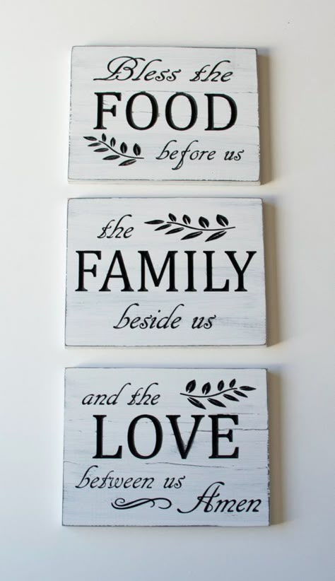 Dining Room Trends, Wooden Carved Signs, Bless The Food, Engraved Sign, Diy Wood Signs, Dining Room Wall Decor, Rustic Wood Signs, Dining Room Walls, Sign Ideas