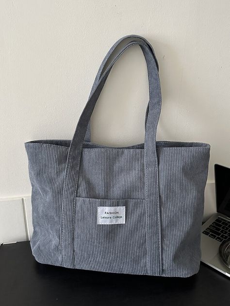 Corduroy Tote Bag, Minimalist Tote Bag, Minimalist Tote, Bags For Teens, Perfect Handbag, Fashion Tote Bag, Style Preppy, Essential Bag, Tote Bag Pattern