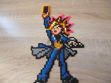 Sprite of Yugi from Yu-gi-oh - perler beads - pixel art: Amazon.co.uk: Handmade Alpha Grids, Bead Things, Shovel Knight, Pixel Beads, Bubble Paper, Build Inspiration, Pixel Art Pattern, Amazon Handmade, Perler Bead