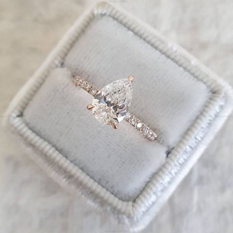 Engagement,Engagement Ring,Wedding Ring,Wedding,Ring For Her,Gift For Her,Birthday Ring,Promise Ring,Gift For Love,Ring For Wife,Moissanite Ring Pear Cut Diamond Engagement Ring, Pear Moissanite Engagement Ring, Pear Diamond Rings, Pear Cut Ring, Gold Anniversary Rings, Ring Rosegold, Pear Ring, Pear Engagement Ring, Wedding Rings Rose Gold