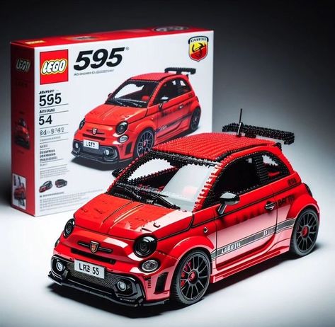 Interior Videos, Lego Wheels, Lego Technic Sets, Model Cars Collection, Construction Lego, Lego Speed Champions, Lego Creative, Cars Collection, Fiat Abarth