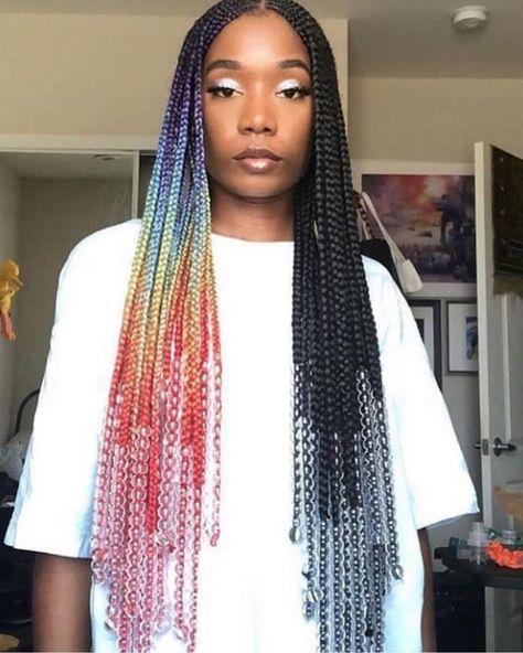 🗣 NOT MY WORK! _______ I wanna braid the bi-polar look... Minus the beads.  _______ FY Braids With Shaved Sides, Braid Accessories, Twisted Hair, Blonde Box Braids, Bold Hair Color, Long Box Braids, Box Braids Hairstyles For Black Women, Braids Locs, Box Braids Styling