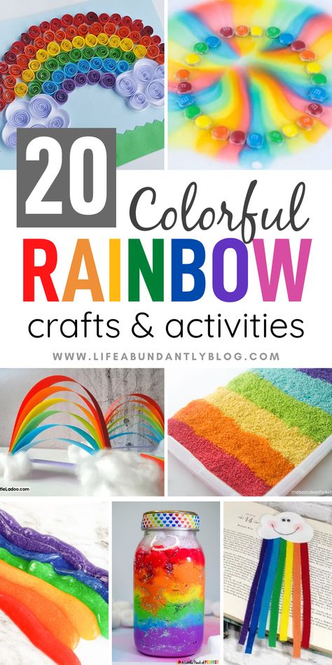 (NO ADS) Looking for Noah's Ark, St. Patrick's Day, weather observation, or water cycle hands-on activities for your elementary or preschool students? Look no further, this great list includes activities that are perfect for your homeschool rainbow unit study! Rainbow Noahs Ark Craft, Rainbow Theme Activities For Preschool, Rainbow Unit Study, Noah’s Ark Rainbow Craft, Rainbow Activity For Preschool, Rainbow Kids Activities, Rainbow Activity For Kids, Rainbow Day Activities For Kids, Preschool Rainbow Activities