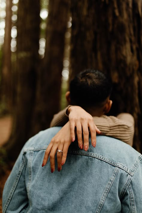 Engagement Photos Earth Tones, Couples Fun Photoshoot Ideas, Outdoor Woods Engagement Photos, Taylors Falls Engagement Photos, Couple Shoots Outdoor, Redwood Forest Engagement Photos, Engagement Photos Ideas Nature, Wooded Engagement Photos Fall, Fall Woods Engagement Photos