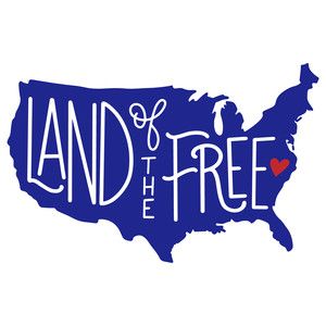 Silhouette Design Store - View Design #199351: land of the free State Names, Patriotic Svg, Fourth Of July Decor, Fourth Of July Shirts, Cricut Explore Air, Vinyl Shirts, Land Of The Free, Cameo Projects, Silhouette Cameo Projects