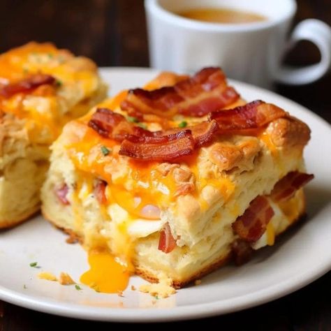 Christmas Morning Bacon, Egg and Cheese Biscuit Bake is an easy and quick healthy All Recipes keto dinner ideas recipes that you can cook if you like . In Christmas Morning Bacon Egg And Cheese Biscuit Bake, Cheese Biscuit, Bacon Egg Cheese, Bacon Egg And Cheese, Egg Cheese, Christmas Morning Breakfast, Egg And Cheese, Cheese Biscuits, Biscuit Bake