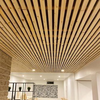 8 Basement Ceiling Ideas Ceiling Ideas Basement, Unfinished Basement Ceiling, Exposed Basement Ceiling, Basement Ceiling Ideas, Basement Decoration, Wood Plank Ceiling, Ceiling Options, Basement Guest Rooms, Basement Lighting