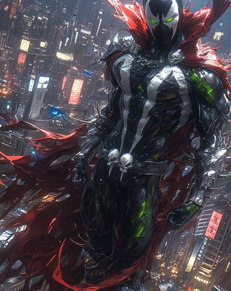 My Favorite character ever Spawn 1-10 Unveiling MidJourney's Niji 6: A Fresh Wave of Excitement! -What do you think? Please drop a… | Instagram Spawn Characters, Spawn Comics, Univers Dc, Batman Comic Art, Geek Art, Artwork Images, Mythical Creatures Art, Image Comics, Superhero Art