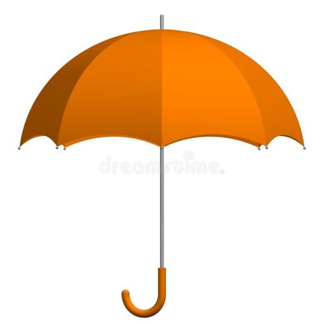 Orange Umbrella. Perfect orange umbrella isolated on white , #ad, #Perfect, #Umbrella, #Orange, #orange, #white #ad Umbrella Pictures, Batman Invitations, Umbrella Painting, Orange Umbrella, Scrapbook Images, Raining Cats And Dogs, White Illustration, Orange Orange, Vintage Graphic Design