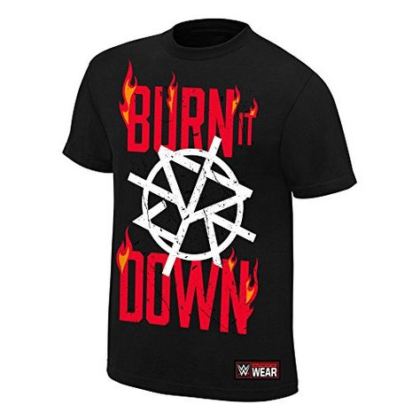 WWE Seth Rollins Burn It Down Authentic T-Shirt Black #ad Wwe Nails, Wwe Seth Rollins, Wwe Shirts, Wwe T Shirts, Boat Neck Shirt, Wrestling Shirts, Burn It Down, Mens Fashion Simple, Wwe Roman Reigns