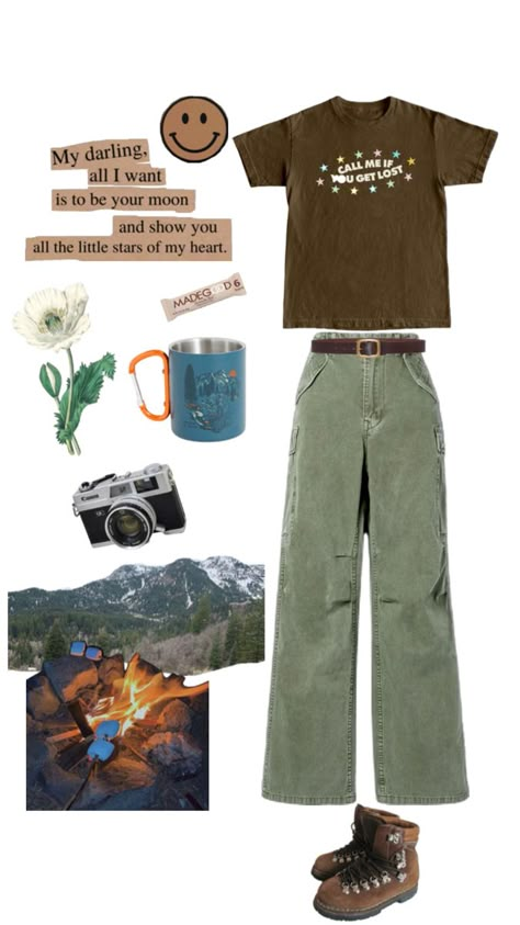 Granola 🍫 camper 🏕️ gay 👩‍❤️‍💋‍👩 Senior Year Outfits, Aesthetic Person, Granola Girl Outfits, Sage Aesthetic, Masculine Outfits, Dad Vibes, Gay Outfit, Earthy Outfits, Spring Fits