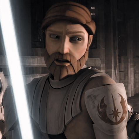 Obi Wan Kenobi Clone Wars, Obi Wan Clone Wars, Clone Wars Obi Wan, Clone Wars Icons, General Kenobi, Star Wars Obi Wan, I See Stars, Jedi Sith, Star Wars Character