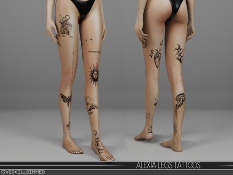 Legs Tattoos, Sims 4 Tattoos, Sims 4 Piercings, Sims 4 Cheats, The Sims 4 Skin, Sims 4 Cas Mods, The Sims 4 Pc, Cc Mods, Pelo Sims