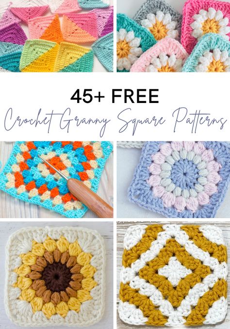 Crochet Zig Zag, Granny Square Patterns, Granny Square Häkelanleitung, Motifs Granny Square, Granny Square Crochet Patterns Free, Crochet Design Pattern, Beginner Crochet Projects, Crochet Granny Square, Haken Baby