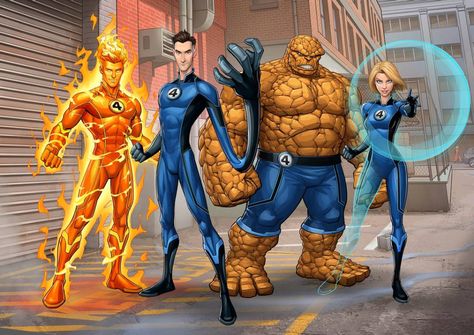 Fantastic Four by PatrickBrown on DeviantArt Patrick Brown, Fantastic Four Marvel, Avengers Earth's Mightiest Heroes, Fantastic Four Comics, The Fantastic Four, Marvel Character Design, Marvel Characters Art, Comic Book Artwork, Arte Dc Comics