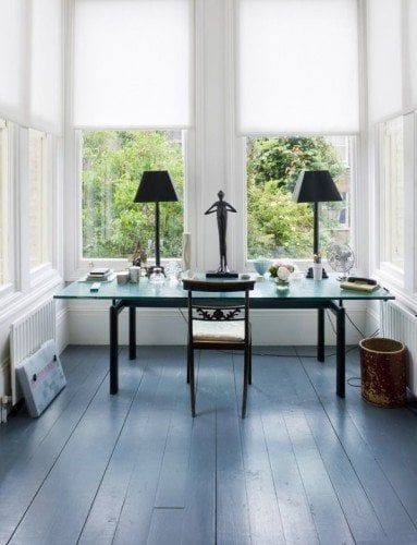 painted floors Wood Floor Paint, Paint Farrow And Ball, Painted Wooden Floors, Painted Hardwood Floors, Shades Of Grey Paint, Painted Floorboards, Best Gray Paint, Wood Floor Finishes, All White Room