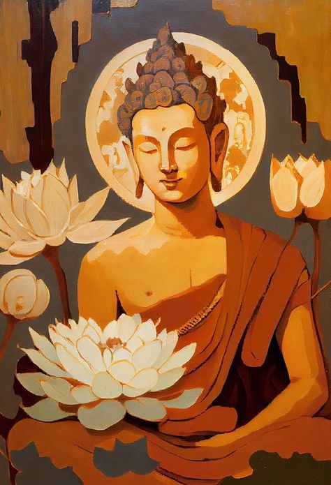 Buddha 3d, Buda Wallpaper, Buddha Canvas Art, Buddha Painting Canvas, 3d Paintings, Buddha Canvas, Buddha Art Drawing, Buddha Artwork, Buddha Art Painting