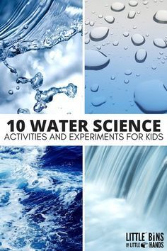 Fun water science activities for kids that are perfect for home, school, or camp. Engaging ways to explore water through science, technology, engineering, and math with preschool, kindergarten, and early elementary age kids. Water Experiments For Kids, Preschool Science Experiments, Water Science Experiments, Water Study, Water Unit, Water Experiments, Science Camp, Summer Science, Christmas Turkey