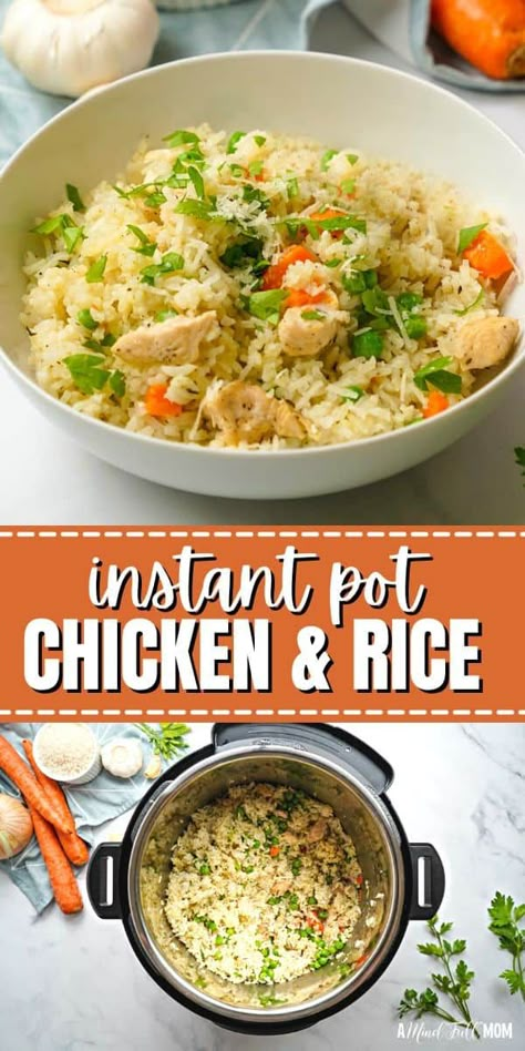 Instant Pot Chicken And Rice, Chicken And Rice Recipe, Pot Recipes Healthy, Rice Casserole Recipes, Rice Recipes For Dinner, Pressure Cooker Chicken, Healthy Family Dinners, Rice Chicken, Best Instant Pot Recipe