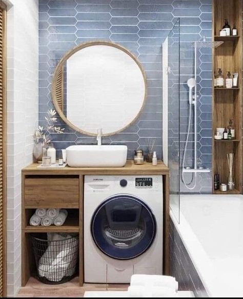 Modernist Kitchen, Bathroom Inspo Interior Design, Washbasin Design, Modern Laundry Rooms, Beach Bathroom Decor, Tiny House Bathroom, Bathroom Redesign, Bathroom Inspiration Decor, Modern Bathroom Decor