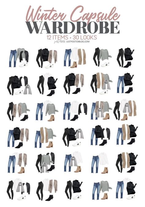 Winter Capsule Wardrobe – Just Posted Capsule Wardrobe Pants Only, What To Pack For Tennessee Winter, Warm Winter Outfits 2023, Winter Holiday Capsule Wardrobe, Fall And Winter Capsule Wardrobe, Winter Capsule 2023, Capsule Wardrobe 2023 Fall/winter, Fasion 2023 Winter, Winter Capsule Outfits