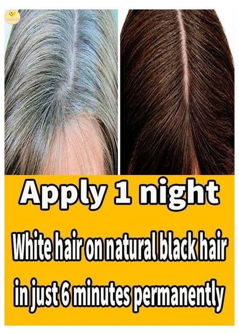 white hair to black permanentlly in 6 minute Grey Hair Natural Remedy, Cover Gray Hair Naturally, Grey Hair Natural, Remedy For White Hair, Grey Hair Home Remedies, Grey Hair Remedies, Black Hair Tips, Cover Gray Hair, Reverse Gray Hair