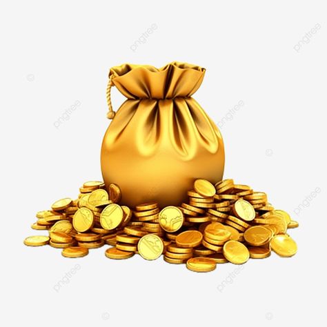 cartoon lucky bag full of gold coins 3d coins gold png Bag Clipart, Spin Wheel, Gold Png, Gold Clipart, Cartoon Clipart, Free Cartoons, Transparent Image, Clipart Cartoon, Gold Coin