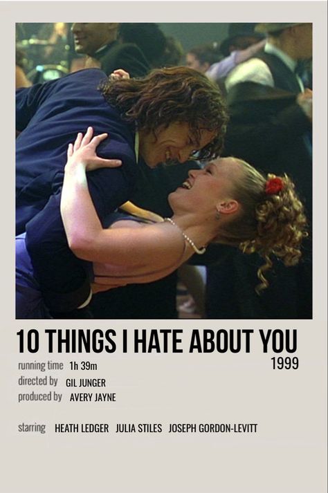 Movie Polaroids, Deco Cinema, Romcom Movies, Film Polaroid, Movie Collage, Movie Card, Iconic Movie Posters, 10 Things I Hate About You, Movie Wall