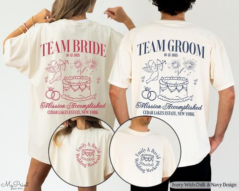 Custom Team Bride Wedding Shirt For Bridesmaids, Gift For Best Man, Wedding Guests Merch For Luxury Wedding, Toss Wedding Tees, Wedding Club Wedding T-shirt Ideas, Wedding Party Shirt Ideas, Bridesmaid T Shirt, Wedding Shirts For Guests, Wedding Tshirt Toss, Bridal Party Shirt Ideas, Wedding T Shirts, Wedding Merchandise, Wedding Merch