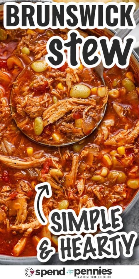 Quick And Easy Brunswick Stew, Alabama Camp Stew, Pork Brunswick Stew Recipe, Slow Cooker Brunswick Stew, Crock Pot Brunswick Stew, Paula Deen Brunswick Stew Recipe, Camp Stew Recipe Alabama, Easy Brunswick Stew Recipe From Cans, Canned Brunswick Stew Recipe