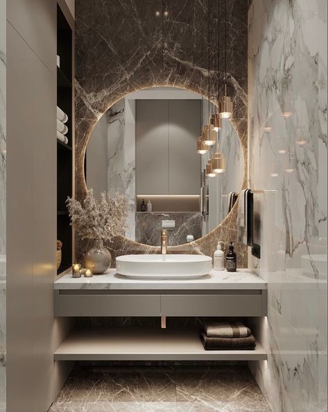 High End Bathroom Design Luxury, Expensive Bathrooms, Lux Bathroom, Elegant Bathroom Decor, Bathrooms Ideas, Modern Luxury Bathroom, Bathroom Lights, Bathroom Decor Luxury, Washroom Design