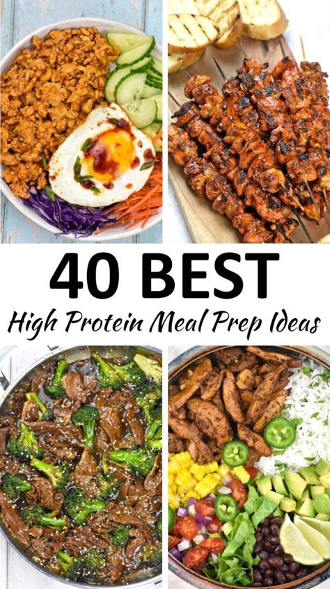 Protein Meal Prep Ideas, High Protein Meal Prep Ideas, Protein Meal Prep, High Protein Meal, High Protein Dinner, Protein Dinner, Protein Lunch, High Protein Meal Prep, Healthy High Protein Meals