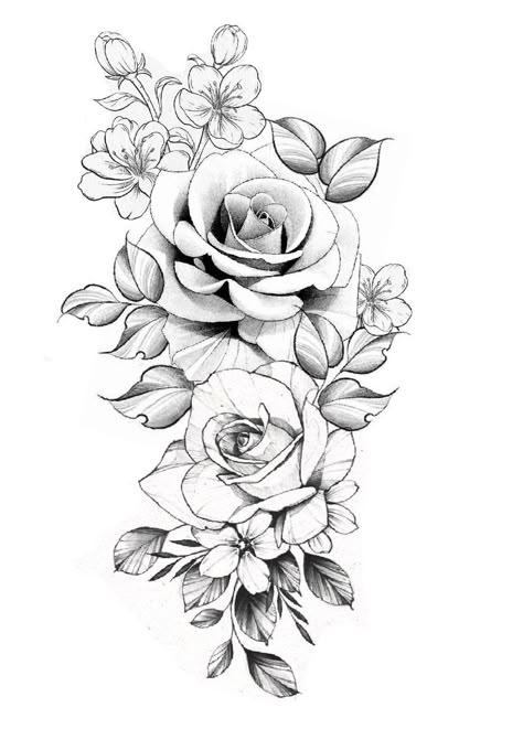 Rose Floral Tattoo Design, Upper Shoulder Tattoo, Rose Vine Tattoos, Rose Tattoo Stencil, Realistic Flower Tattoo, E Tattoos, Rose Tattoo On Arm, Realistic Rose Tattoo, Rose Reference