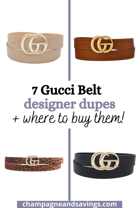 If you are wondering where to buy Gucci belt dupes and designer dupe belts in 2022, then this post is for you. Check out my roundup of the best GG belt dupes and find out where to buy designer dupes on Amazon, Etsy, DHgate and more! Brown Belt Outfit, Brown Gucci Belt, Gucci Belt Women, Chanel Chain Belt, Womens Belts Fashion, Gucci Marmont Belt, Trendy Belts, Gucci Belt Bag, Designer Belt Bag