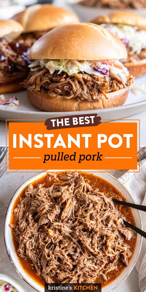 Pulled Pork Instant Pot Recipe, Pulled Pork Instant Pot, Pressure Cooker Pulled Pork, Pork Instant Pot, Pork Picnic, Instant Pot Pulled Pork, Pork Crock, Pressure Cooker Pork, Pulled Pork Recipe